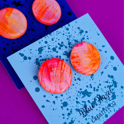 ORANGE BLISS STUDS
