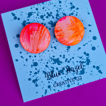 ORANGE BLISS STUDS